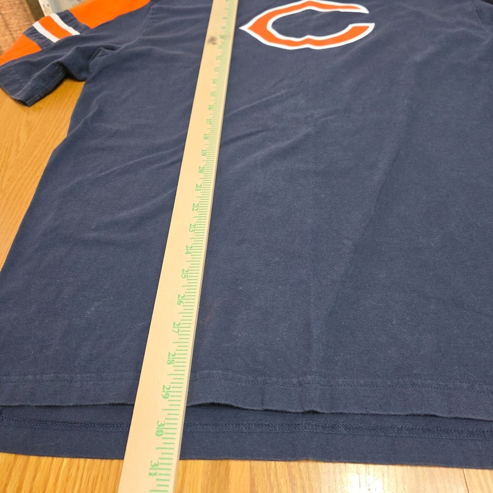 Reebok Chicago Bears Shirt Mens Large Navy Orange Raglan NFL Football Tee - Picture 5 of 6
